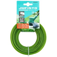 Żyłka do podkaszarki, kwadratowa, skręcona, dual saw 2,7 mm, długość 15 m