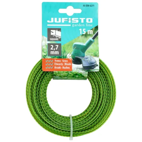 Żyłka do podkaszarki, kwadratowa, skręcona, dual saw 2,7 mm, długość 15 m