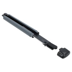 Nóż z ostrzem łamanym 18 mm,korpus ABS, metalowa prowadnica, ostrze SK5 czarne x3