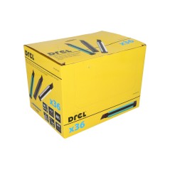 Nóż z ostrzem łamanym 18 mm,korpus ABS, metalowa prowadnica, ostrze SK5 czarne x3