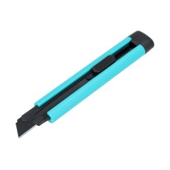 Nóż z ostrzem łamanym 18 mm,korpus ABS, metalowa prowadnica, ostrze SK5 czarne x3