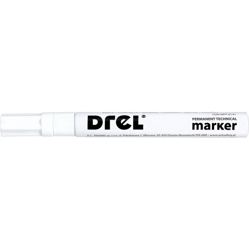 Marker olejowy biały, 2.5 mm, końcówka okrągła Marker olejowy biały, 2.5 mm, końcówka okrągła
