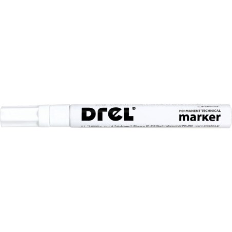 Marker olejowy biały, 2.5 mm, końcówka okrągła