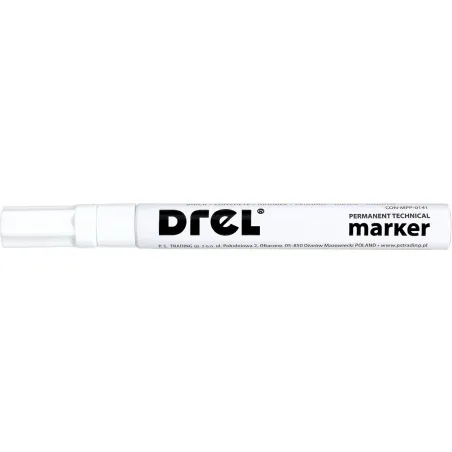 Marker olejowy biały, 2.5 mm, końcówka okrągła