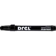 Marker permanentny czarny, 2.5 mm, końcówka okrągła