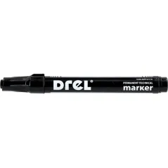 Marker permanentny czarny, 2.5 mm, końcówka okrągła