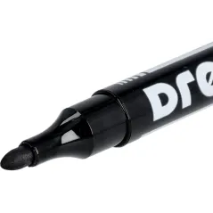 Marker permanentny czarny, 2.5 mm, końcówka okrągła