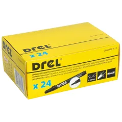 Marker permanentny czarny, 2.5 mm, końcówka okrągła