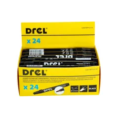 Marker permanentny czarny, 2.5 mm, końcówka okrągła