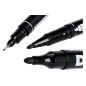 Zestaw markerów permanetnych czarnych, 2.5 mm, 0.5-1.0 mm, okrągła końcówka, 2 szt. Zestaw markerów permanetnych czarnych, 2.5 mm, 0.5-1.0 mm, okrągła końcówka, 2 szt.