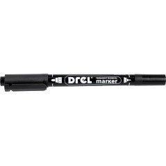 Zestaw markerów permanetnych czarnych, 2.5 mm, 0.5-1.0 mm, okrągła końcówka, 2 szt.
