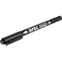 Zestaw markerów permanetnych czarnych, 2.5 mm, 0.5-1.0 mm, okrągła końcówka, 2 szt.