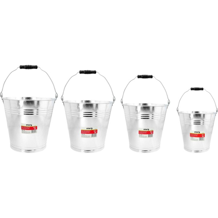 Wiadro metalowe 15L, ocynkowane