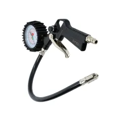 Pistolet do pompowania z manometrem, wąż L- 37cm