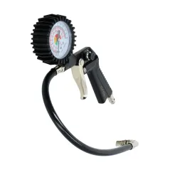 Pistolet do pompowania z manometrem, wąż L- 37cm