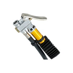 Pistolet do pompowania z manometrem, wąż metalową przedłużką oraz końcówkąL-40cm