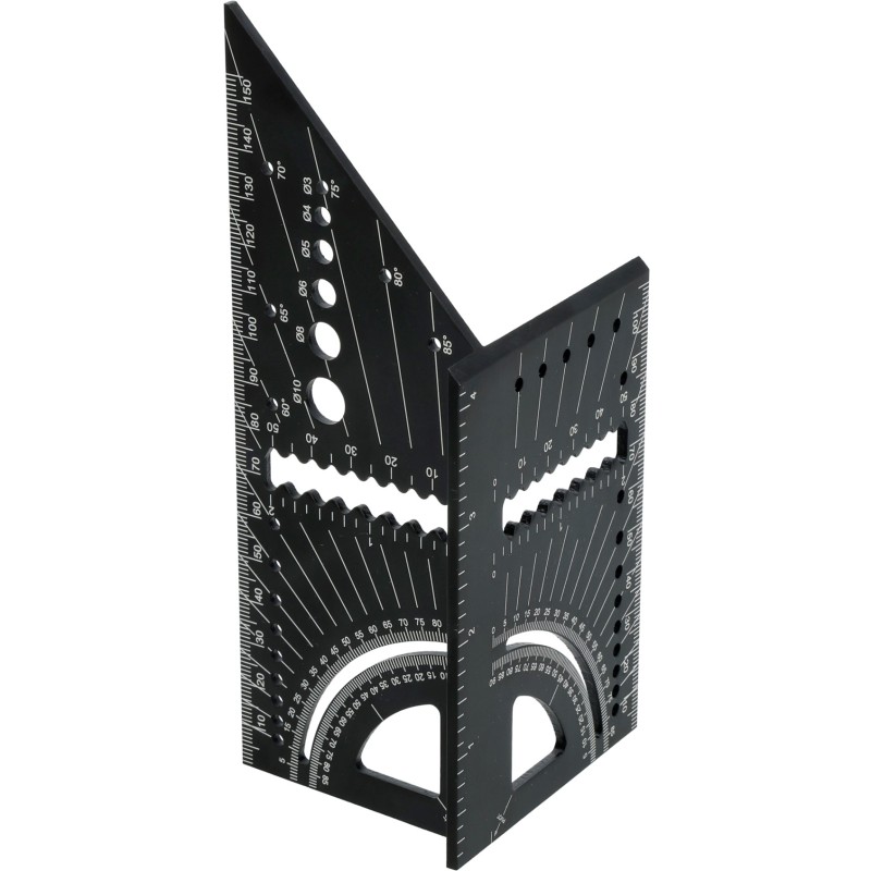 Kątownik trójwymiarowy, aluminiowy - japoński 150mm
