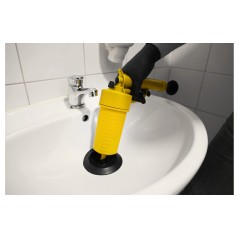 Mechaniczny przepychacz do czyszczenia odpływu, cztery adpatery