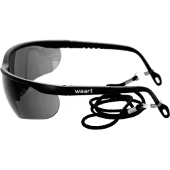 Okulary ochronne przyciemniane, regulowane zauszniki, sznurek zabezpieczający