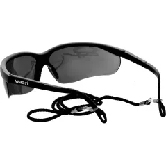 Okulary ochronne przyciemniane, regulowane zauszniki, sznurek zabezpieczający