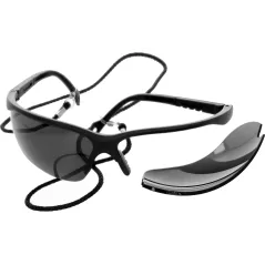 Okulary ochronne przyciemniane, regulowane zauszniki, sznurek zabezpieczający