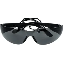 Okulary ochronne poliwęglan, przyciemniane, sznurek zabezpieczający