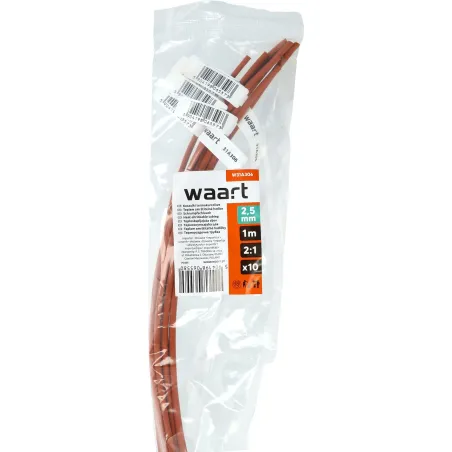 Rurka termokurczliwa 2,5mm x 1m 2:1 - Brązowa 10szt