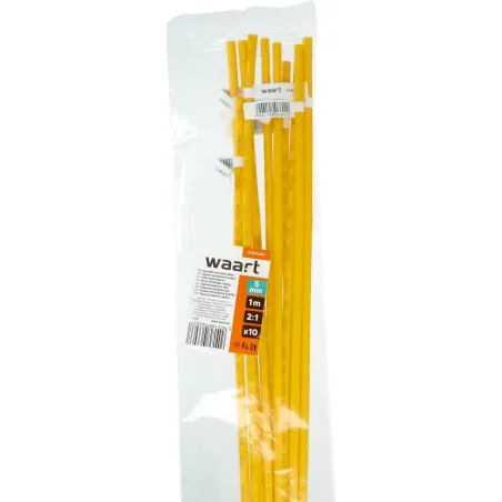 Rurka termokurczliwa 5mm x 1m 2:1 - Żółta 10szt