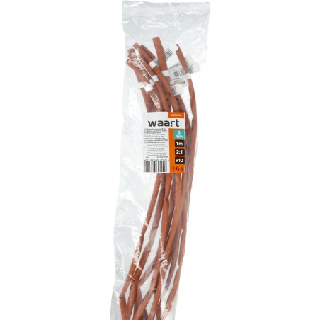 Rurka termokurczliwa 6mm x 1m 2:1 - Brązowa 10szt