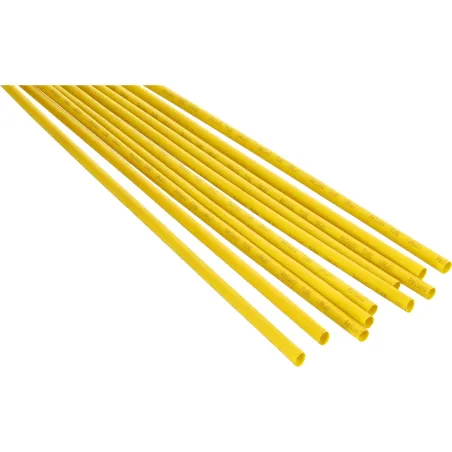 Rurka termokurczliwa 6mm x 1m 2:1 - Żółta 10szt