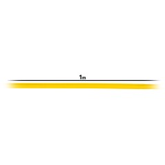 Rurka termokurczliwa 6mm x 1m 2:1 - Żółta 10szt
