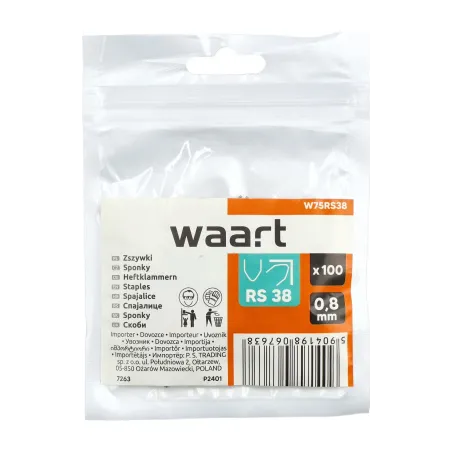 Zszywki do plastiku 0.8mm, typ V wewnętrzne, 100szt.