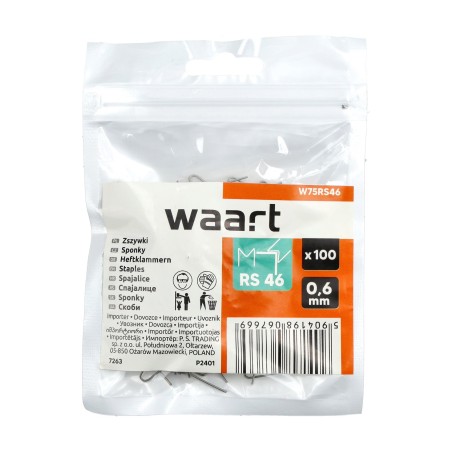 Zszywki do plastiku 0.6mm, typ M zewnętrzne, 100szt.
