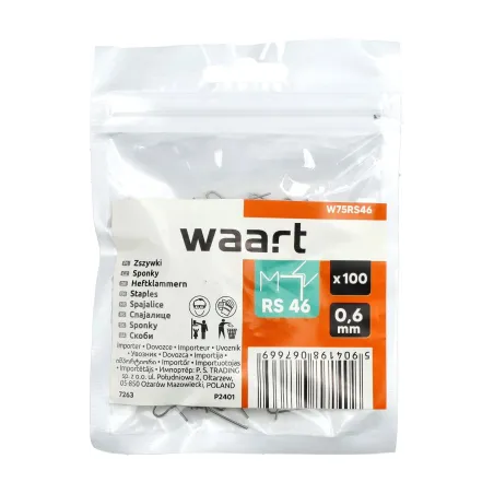 Zszywki do plastiku 0.6mm, typ M zewnętrzne, 100szt.