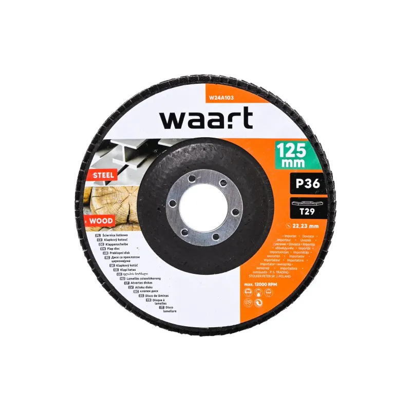 Ściernica listkowa 125 x 22.2 mm, P36 Ściernica listkowa 125 x 22.2 mm, P36