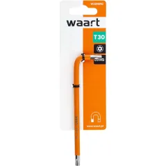 Klucz torx T30 długi - pomarańczowy, otwór,magnes