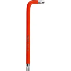 Klucz torx T40 długi - czerwony, otwór,magnes