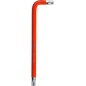 Klucz torx T40 długi - czerwony, otwór,magnes