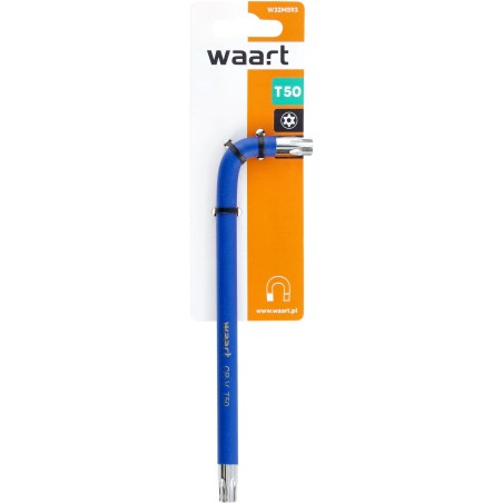 Klucz torx T50 długi - ciemnoniebieski, otwór,magnes