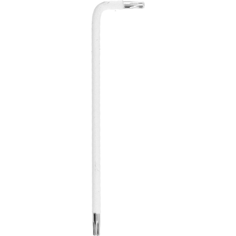 Klucz torx T10 długi - biały, otwór