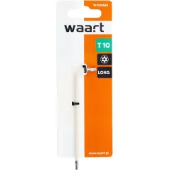 Klucz torx T10 długi - biały, otwór