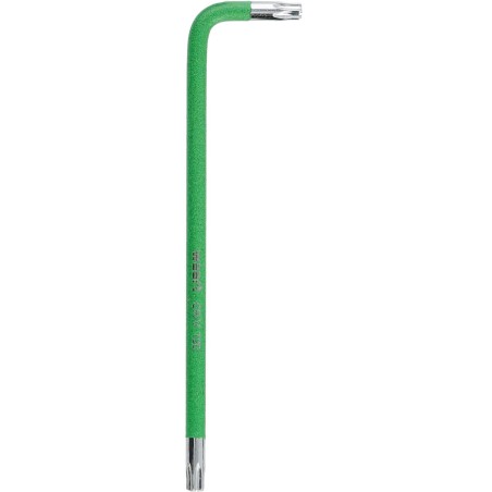 Klucz torx T20 długi - zielony, otwór,magnes