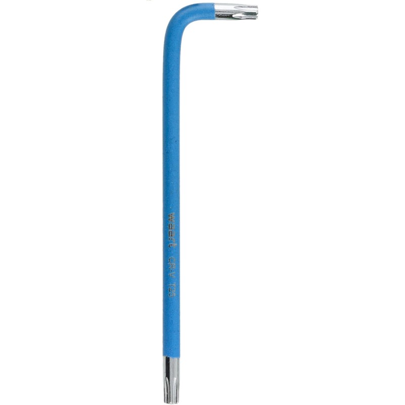 Klucz torx T25 długi - niebieski, otwór,magnes