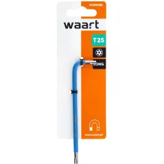 Klucz torx T25 długi - niebieski, otwór,magnes