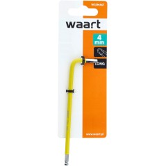 Klucz imbusowy z kulką 4mm długi - żółty