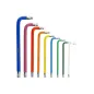 Klucze Torx z otworem i magnesem , kolorowe, T10-50, długie, 9 szt.