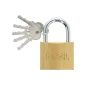 Kłódka 60mm, 5 kluczy, mosiądz