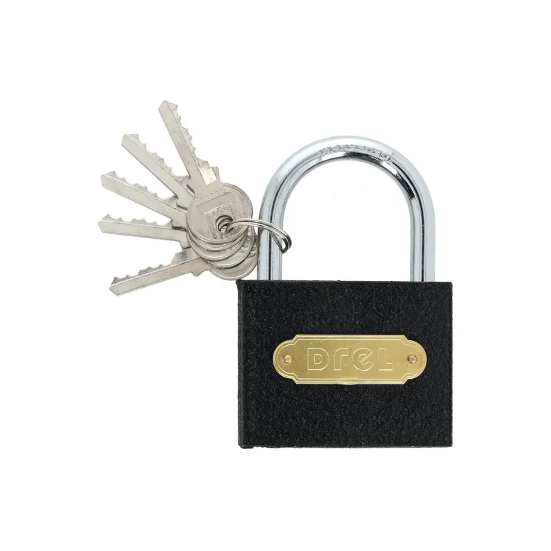 Kłódka 75mm, 5 kluczy, żeliwna Kłódka 75mm, 5 kluczy, żeliwna