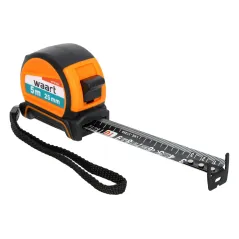 Miara zwijana stalowa 5m, 25mm, dwustronna skala czarno-biała