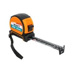 Miara zwijana stalowa 8m, 25mm, dwustronna skala czarno-biała